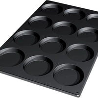 Silikomart - 4.7" 12 Disc Black Silicone Baking Mold - SQ029