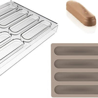 Silikomart - 4.7" Kit Bar Vulcano Polycarbonate Chocolate Mould - KIT BAR VULCANO