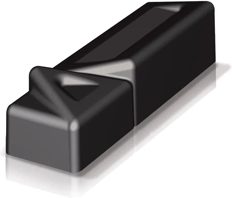 Silikomart - 4.7" x 1.4" x 1.2" Silicone Black 24 Compartment Triangle Baking Mold - SQ037