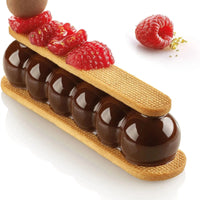 Silikomart - 5.1" Silicone Mould with Cookie Cutter - CURVETRUFFLEECLAIR