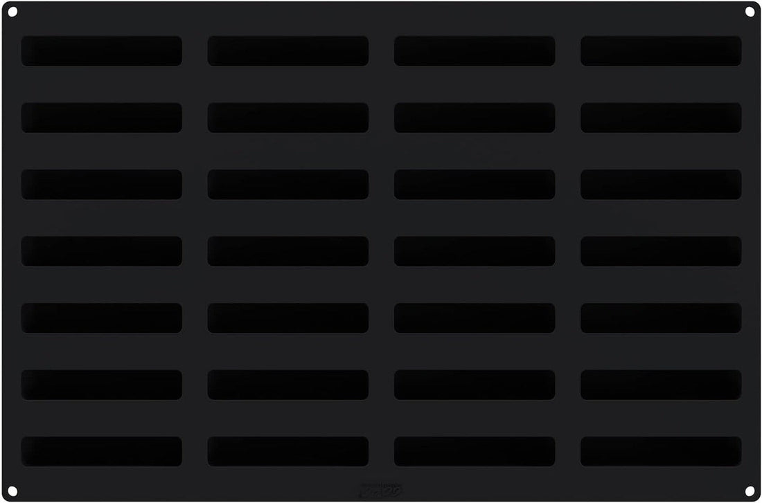 Silikomart - 5.1" Stripe Éclair Professional-Size Silicone Mold with 28 Cavities - SQ083