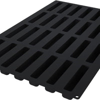 Silikomart - 5.1" Stripe Éclair Professional-Size Silicone Mold with 28 Cavities - SQ083