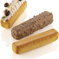 Silikomart - 5.1" Stripe Éclair Professional-Size Silicone Mold with 28 Cavities - SQ083