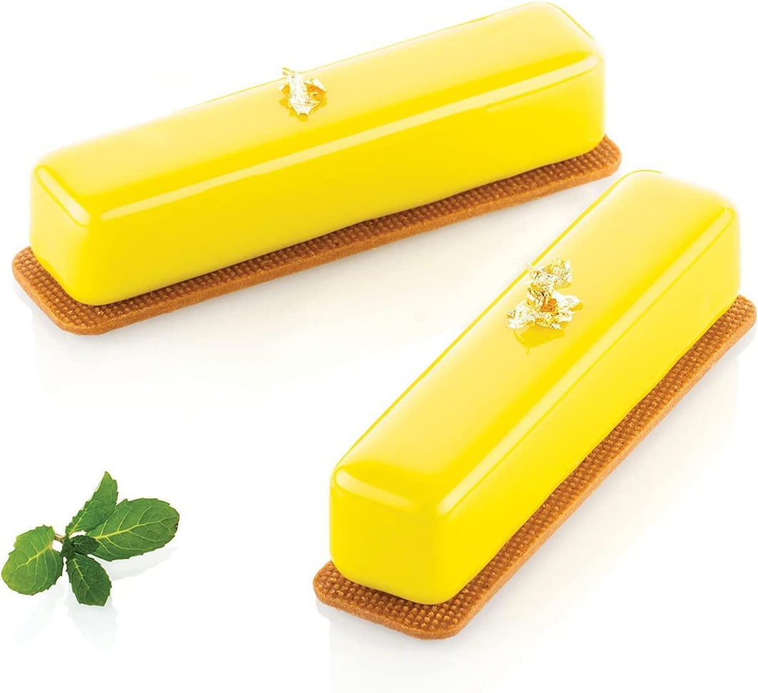 Silikomart - 5.1" Stripe Éclair Professional-Size Silicone Mold with 28 Cavities - SQ083