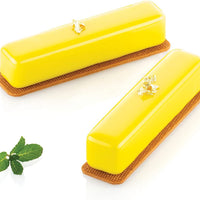 Silikomart - 5.1" Stripe Éclair Professional-Size Silicone Mold with 28 Cavities - SQ083