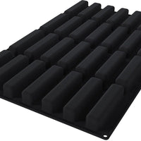 Silikomart - 5.1" Stripe Éclair Professional-Size Silicone Mold with 28 Cavities - SQ083