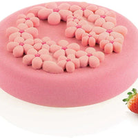 Silikomart - 5.5" Dessert-Top Silicone Baking Mold with 2 Cavities - FLORA 80
