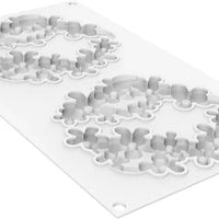 Silikomart - 5.5" Dessert-Top Silicone Baking Mold with 2 Cavities - FLORA 80