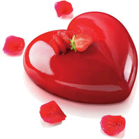Silikomart - 5.5" x 5.3" x 1.9" Silicone Amore Baking Mould with Cutter - AMORE