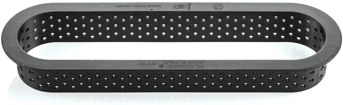 Silikomart - 5.7" x 1.3" Silicone Kit Tarte Ring Oblong, 6 Rings - KIT TARTE RING OBLONG