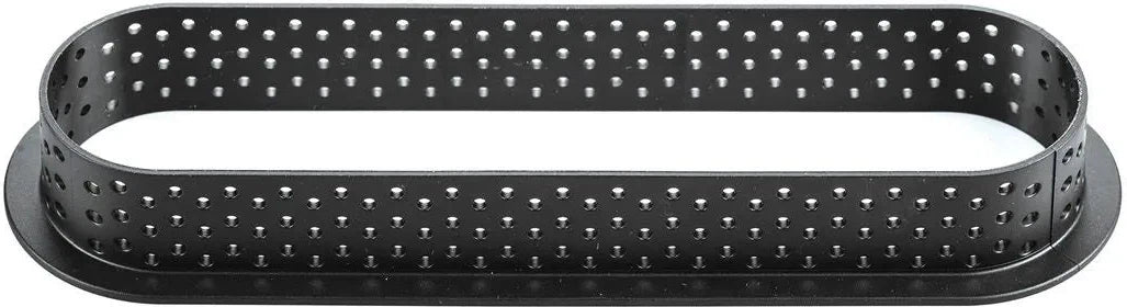 Silikomart - 5.7" x 1.3" Silicone Kit Tarte Ring Oblong, 6 Rings - KIT TARTE RING OBLONG