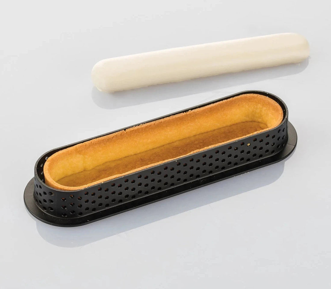 Silikomart - 5.7" x 1.3" Silicone Kit Tarte Ring Oblong, 6 Rings - KIT TARTE RING OBLONG