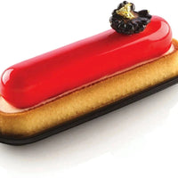 Silikomart - 5.7" x 1.3" Silicone Kit Tarte Ring Oblong, 6 Rings - KIT TARTE RING OBLONG