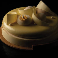 Silikomart - 5.9" x 4.7" 2 Compartment Round Silicone Baking Mold with 2 Rings - KIT TART RING 15