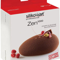 Silikomart - 7.1" x 5.6" x 2.6" Silicone Stampo Baking Mould With Cutter - ZEN1000