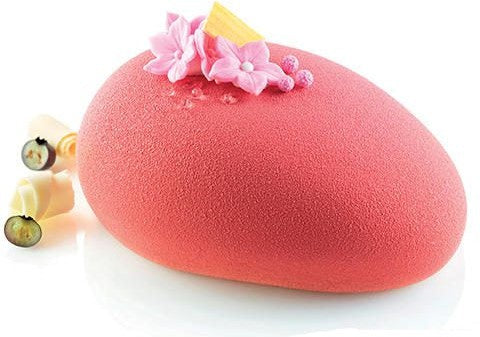 Silikomart - 7.1" x 5.6" x 2.6" Silicone Stampo Baking Mould With Cutter - ZEN1000