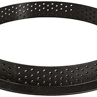 Silikomart - 7.4" x 0.78" Round Black Microperforated Thermoplastic Composite Tarte Ring - TART RING 19