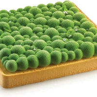 Silikomart - 7.4" x 6.6" Bubble-Shaped Silicone Kit Tarte Ring, With Rectangular Tart Rings - KIT TART RING BUBBLE