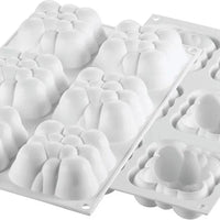 Silikomart - 7.8" x 7.8" x 2.1" Silicone Cloud 1600 Baking Mould - CLOUD