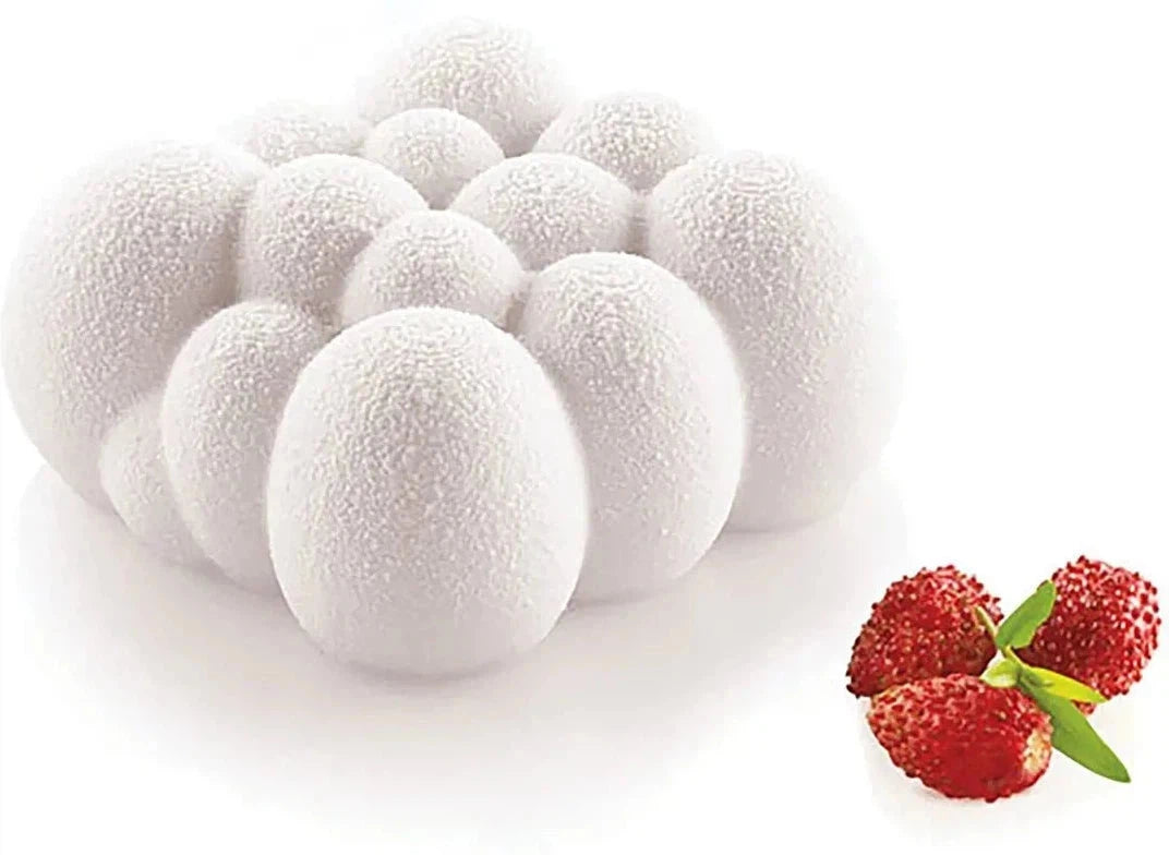 Silikomart - 7.8" x 7.8" x 2.1" Silicone Cloud 1600 Baking Mould - CLOUD