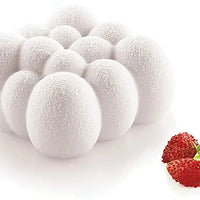 Silikomart - 7.8" x 7.8" x 2.1" Silicone Cloud 1600 Baking Mould - CLOUD