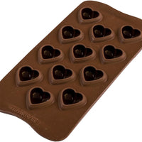 Silikomart - 9.4" 12 My Love Brown Silicone Mould - SCG48 3D
