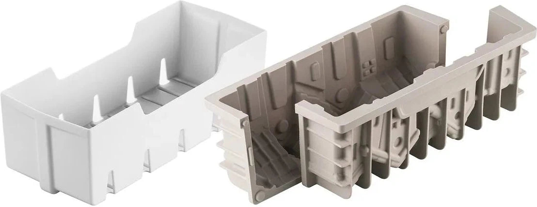 Silikomart - 9.4" x 3.9" x 3.2" Silicone Winter Village Baking Mold With Plastic Support - WINTER VILLAGE
