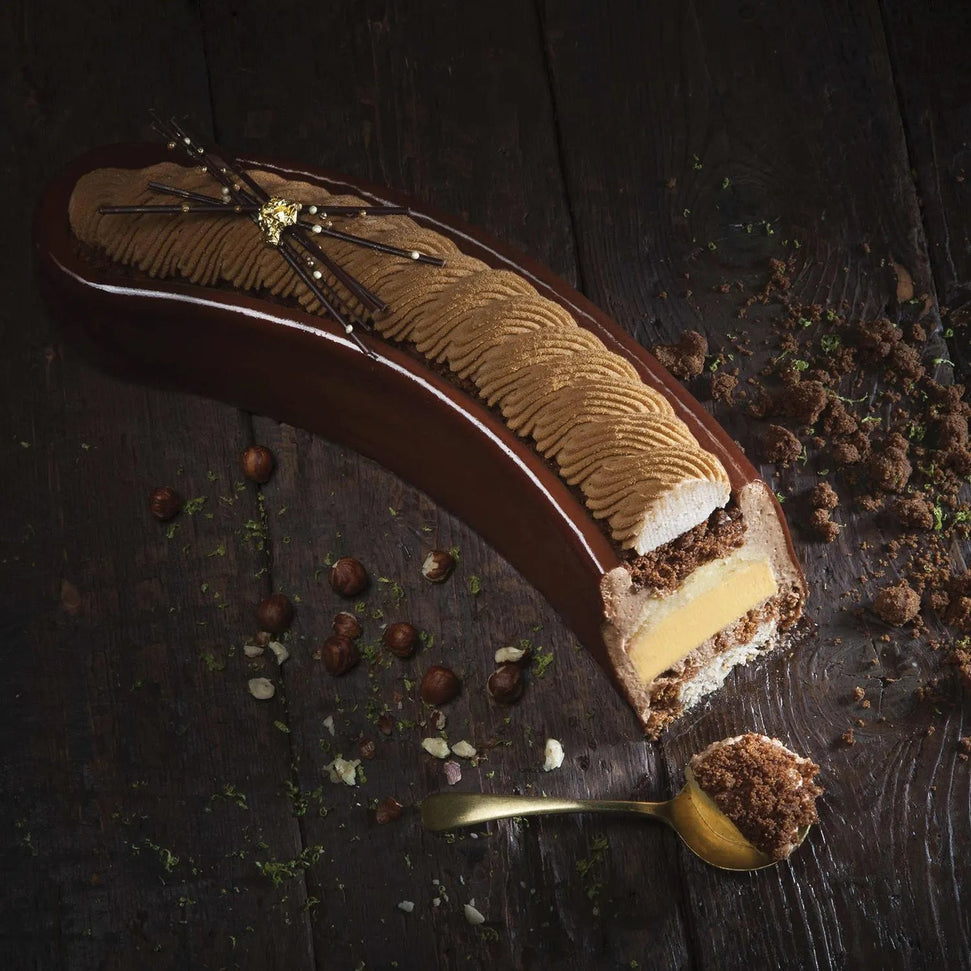 Silikomart - Individual 3-Piece Silicone Baking Mold Set with Plastic Support - STELLA DELCIRCO