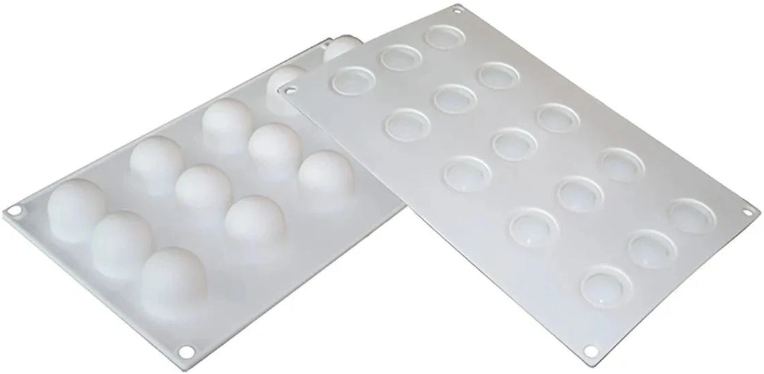 Silikomart - Individual 3-Piece Silicone Baking Mold Set with Plastic Support - STELLA DELCIRCO