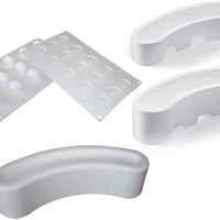 Silikomart - Individual 3-Piece Silicone Baking Mold Set with Plastic Support - STELLA DELCIRCO