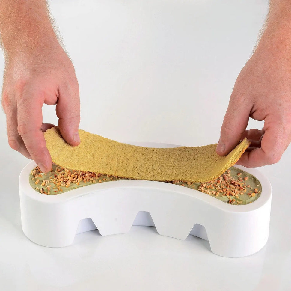 Silikomart - Individual 3-Piece Silicone Baking Mold Set with Plastic Support - STELLA DELCIRCO