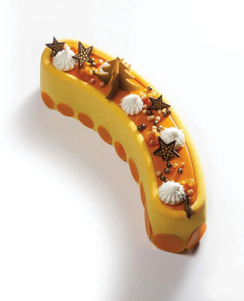 Silikomart - Individual 3-Piece Silicone Baking Mold Set with Plastic Support - STELLA DELCIRCO