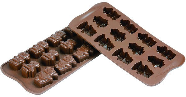Silikomart - Silicone 12 Compartment Robot Chocolate Mold - SCG18