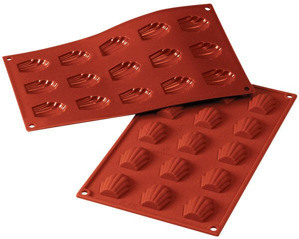 Silikomart - Silicone 15 Compartment Mini Madeleine Baking Mold - SF031