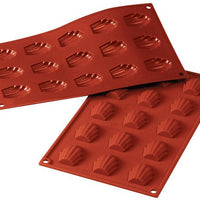 Silikomart - Silicone 15 Compartment Mini Madeleine Baking Mold - SF031