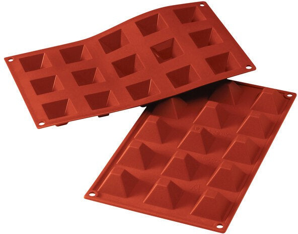 Silikomart - Silicone 15 Compartment Pyramid Baking Mold - SF008
