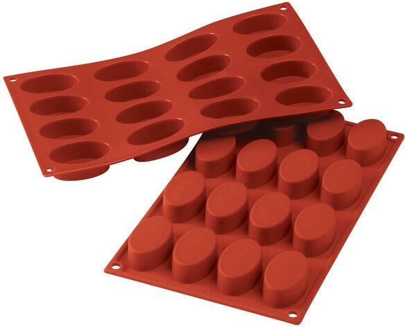 Silikomart - Silicone 16 Compartment Small Ovals Baking Mold - SF017