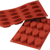 Silikomart - Silicone 16 Compartment Small Ovals Baking Mold - SF017