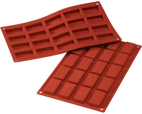 Silikomart - Silicone 20 Compartment Financiers Baking Mold - SF025