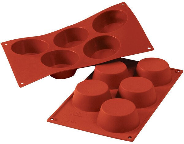 Silikomart - Silicone 5 Compartment Big Muffins Baking Mold - SF024