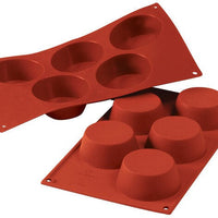 Silikomart - Silicone 5 Compartment Big Muffins Baking Mold - SF024