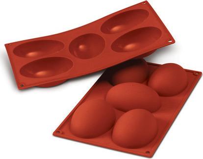 Silikomart - Silicone 5 Compartment Half Eggs Baking Mold - SMF041