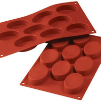 Silikomart - Silicone 9 Compartment Small Ovals Baking Mold - SF018