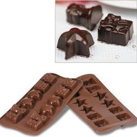 Silikomart - Silicone Brown 12 Compartment Easter Chocolate Mold - SCG06