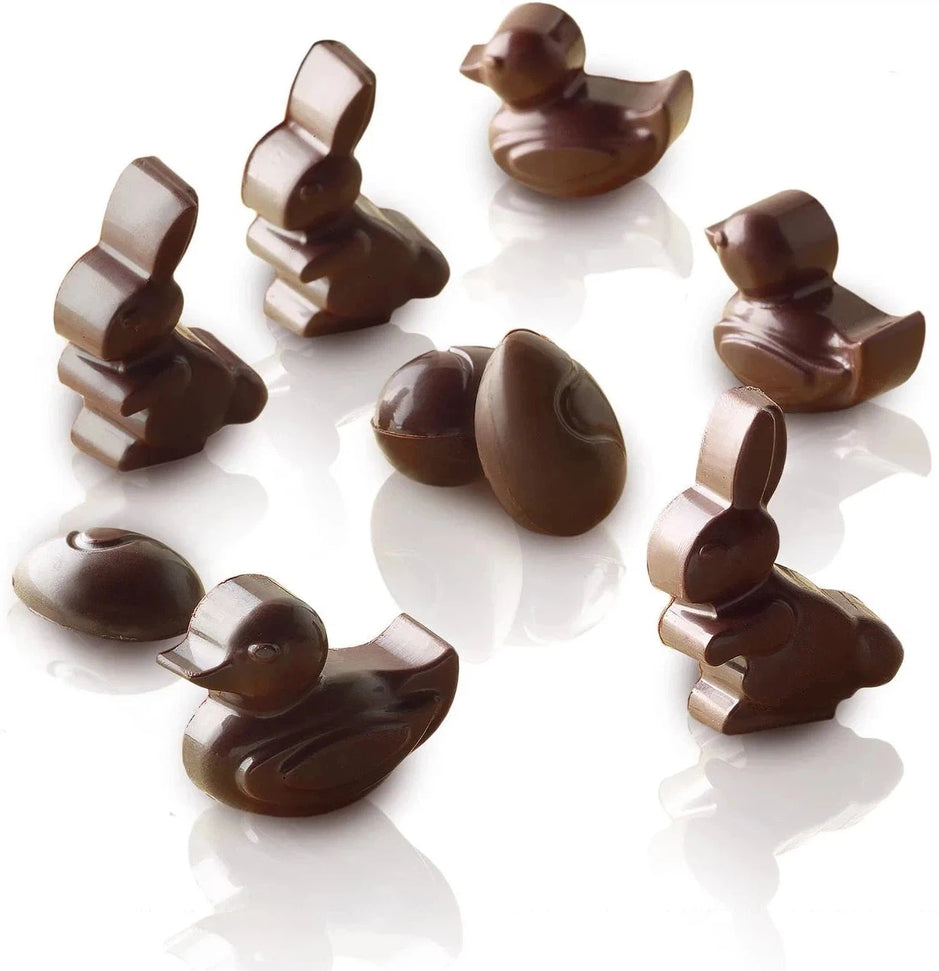 Silikomart - Silicone Brown 14 Compartment Easter Chocolate Mold - SCG05