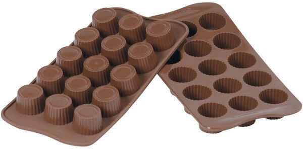 Silikomart - Silicone Brown 15 Compartment Easter Chocolate Mold - SCG07