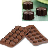 Silikomart - Silicone Brown 15 Compartment Fleury Chocolate Mold (0.30 Oz Each) - SCG08