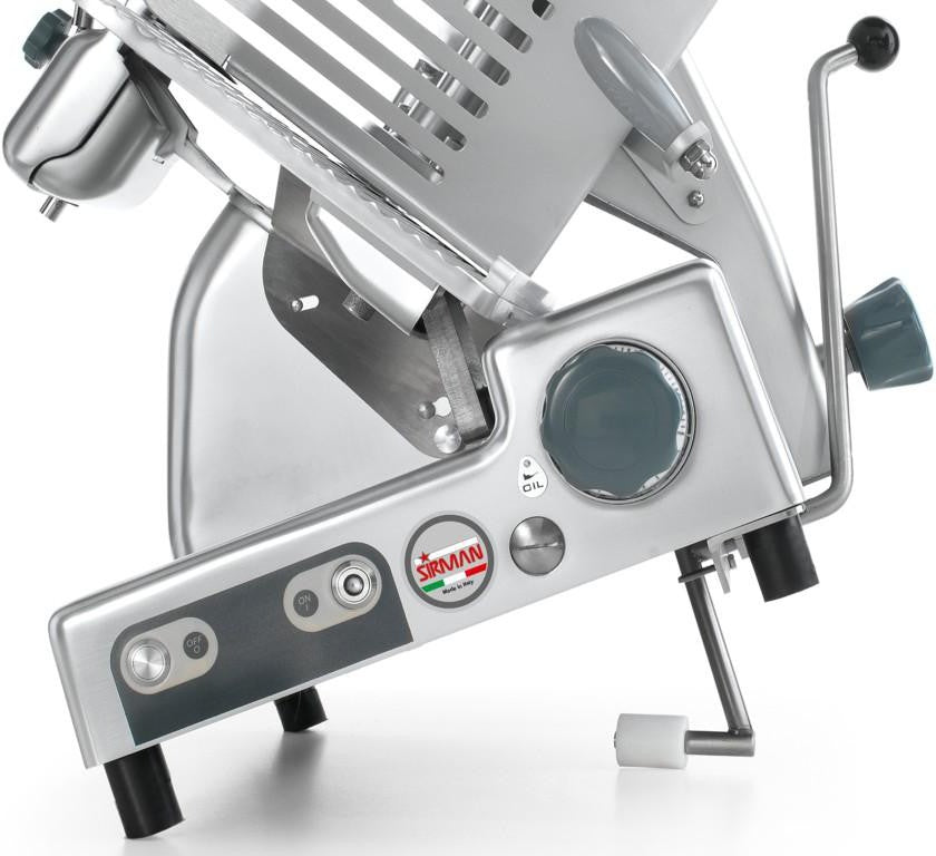 Sirman - 110V 14" Belt Driven Meat / Vegetable Slicer with Safety - RAFFAELLO 350P