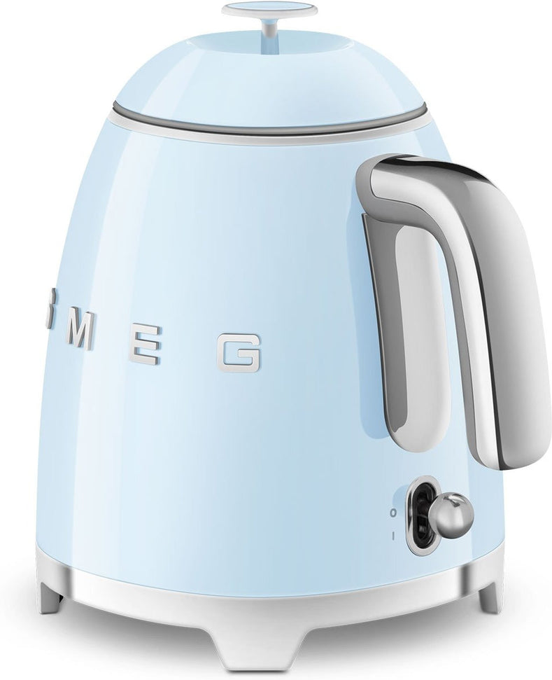 Smeg - 0.8 L 50's Mini Style Kettle with 3D Logo Pastel Blue - KLF05PBUS