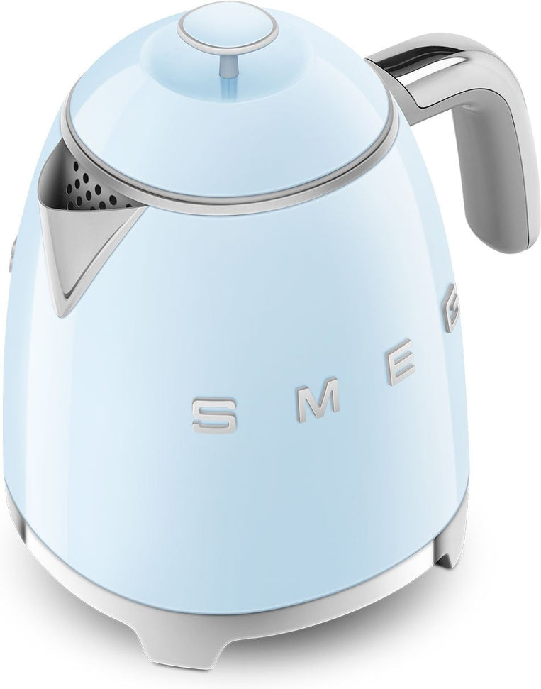 Smeg - 0.8 L 50's Mini Style Kettle with 3D Logo Pastel Blue - KLF05PBUS